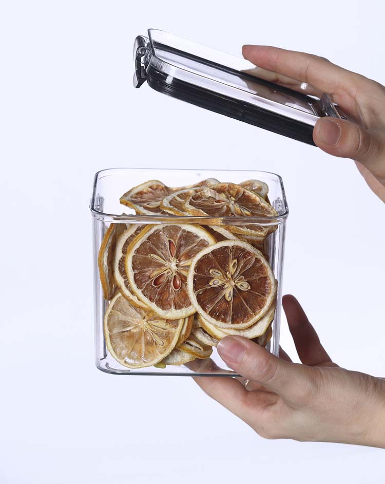 Sealed Clear Food-Grade PET Body Plastic Cereal Containers Food Storage Cans For Grains Nuts Snacks Coffee Tea