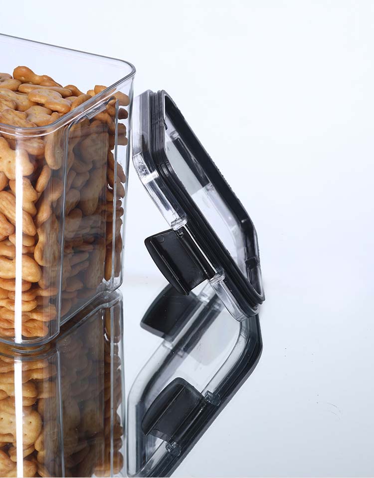 Sealed Clear Food-Grade PET Body Plastic Cereal Containers Food Storage Cans For Grains Nuts Snacks Coffee Tea
