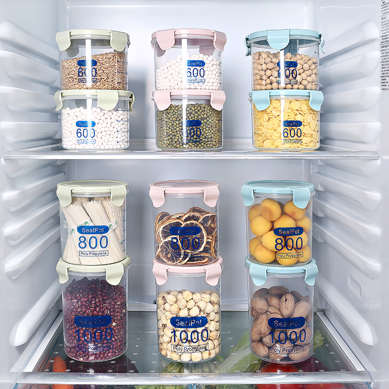 Sealed Grains Jar Food Storage Jar with Scale 1000ml