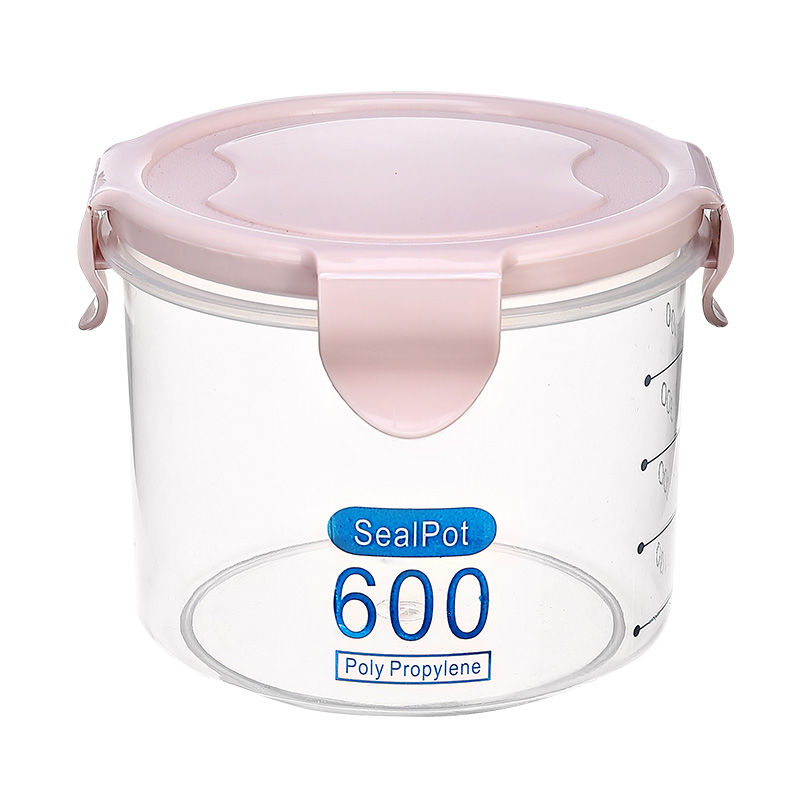 Sealed Grains Jar Food Storage Jar with Scale 600ml