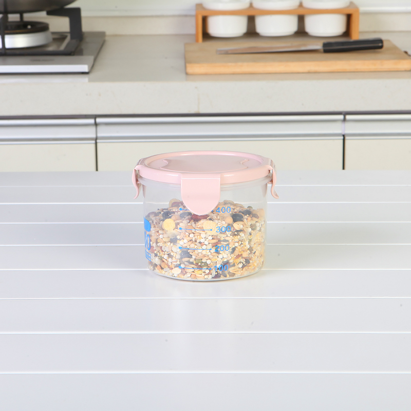 Sealed Grains Jar Food Storage Jar with Scale 600ml