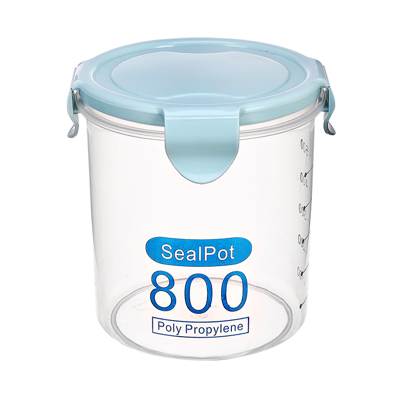 Sealed Grains Jar Food Storage Jar with Scale 800ml