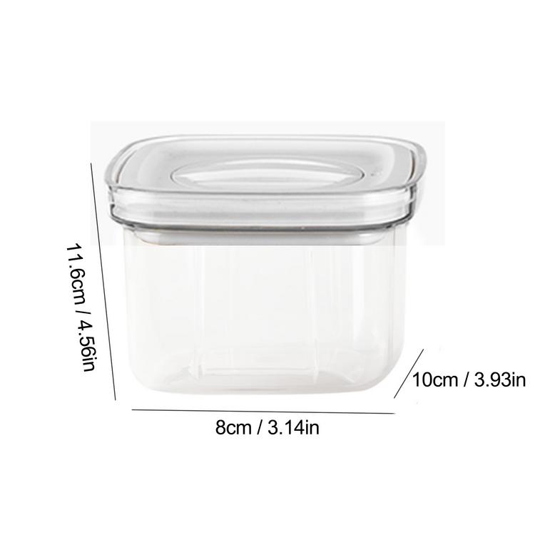 Sealed Jar Transparent Knob Switch Fresh-keeping Moisture-proof Leak-proof Storage Tank for Kitchen