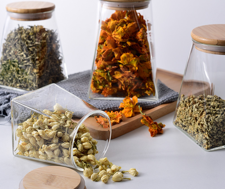 Sealed canned cereal storage box transparent for kitchen