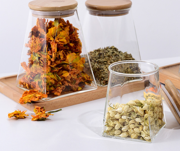 Sealed canned cereal storage box transparent for kitchen