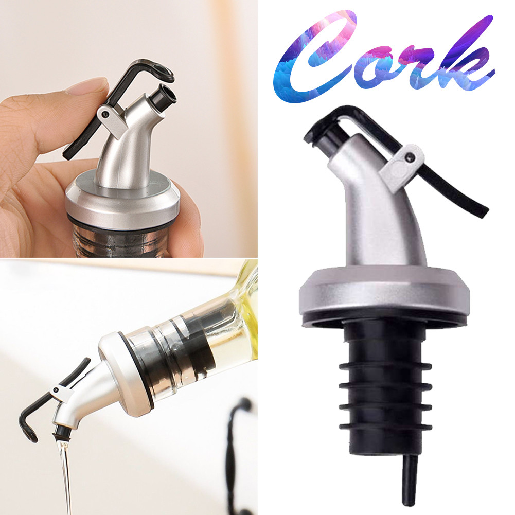 Seasoning bottle oil bottle sealed plastic leak-proof cork stopper kitchen tool kitchen multifunctional nozzle