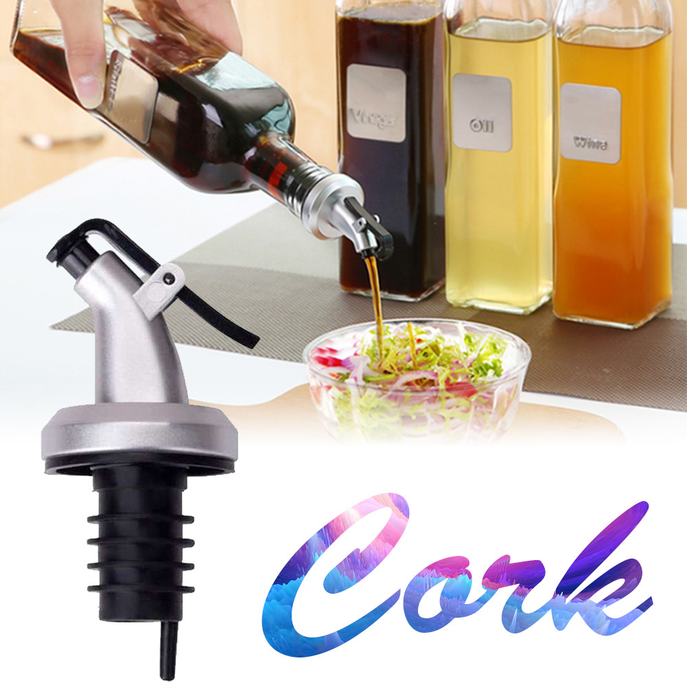 Seasoning bottle oil bottle sealed plastic leak-proof cork stopper kitchen tool kitchen multifunctional nozzle