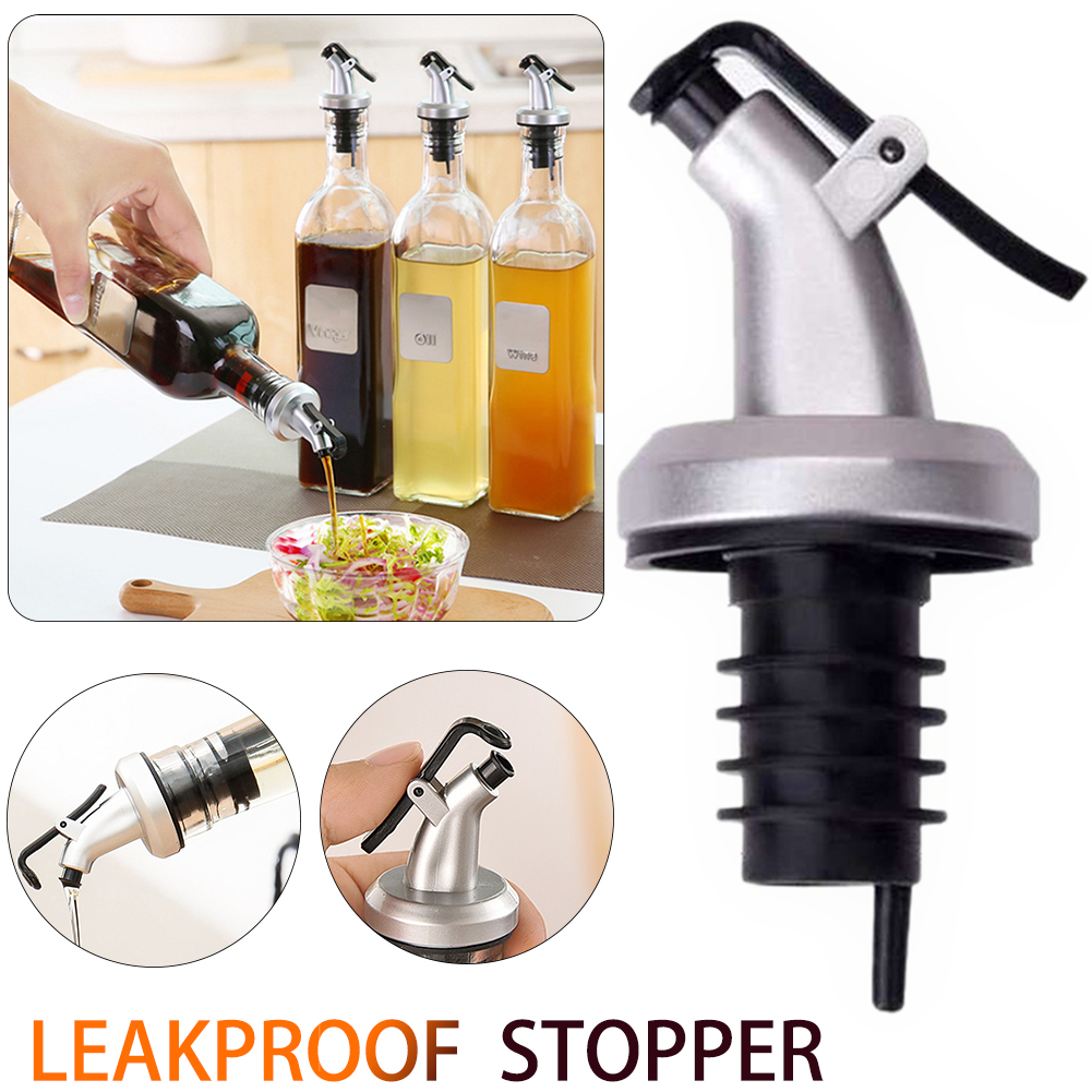 Seasoning bottle oil bottle sealed plastic leak-proof cork stopper kitchen tool kitchen multifunctional nozzle