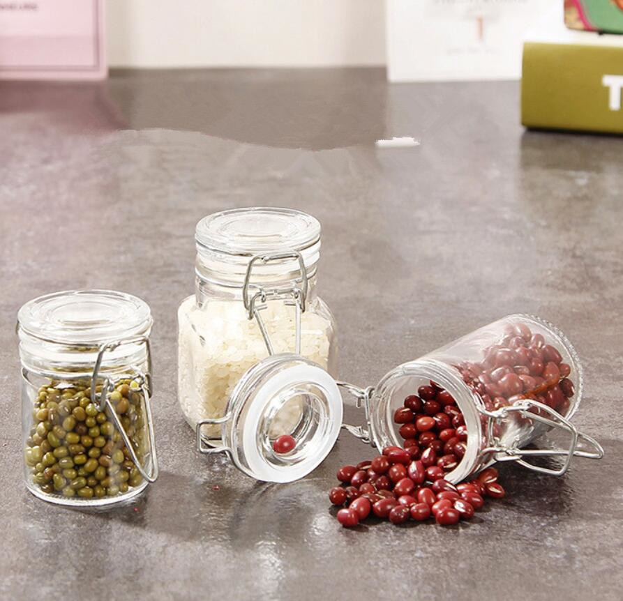 Seasonings Jam Honey Sugar Jar Mixes Candy Favors Bath Salt Bottle /Airtight glass storage jars