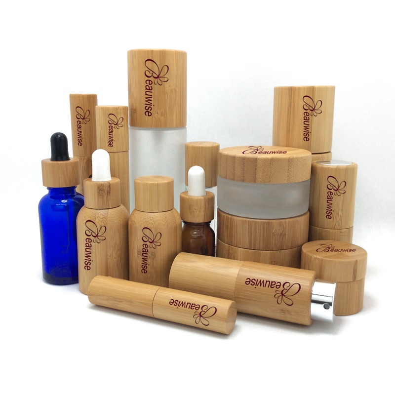 Selling Bamboo and Wood to Make Skin Care Glass Bottle 10ml 30ml 50ml 100ml 150ml to Accept OEM ODM Customization