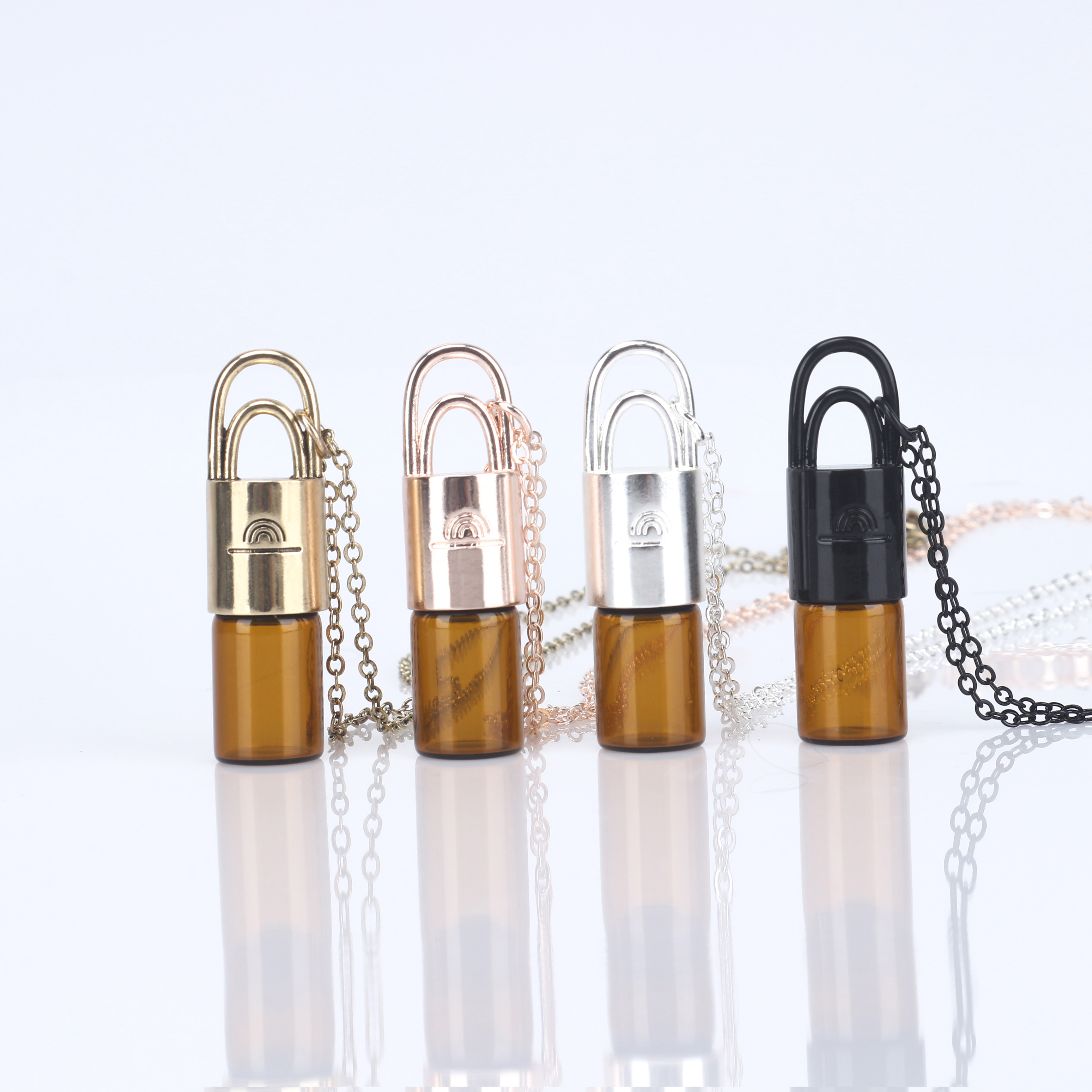 Semi-precious Essential Oil Roller Ball Necklace essential oil diffuser bottle