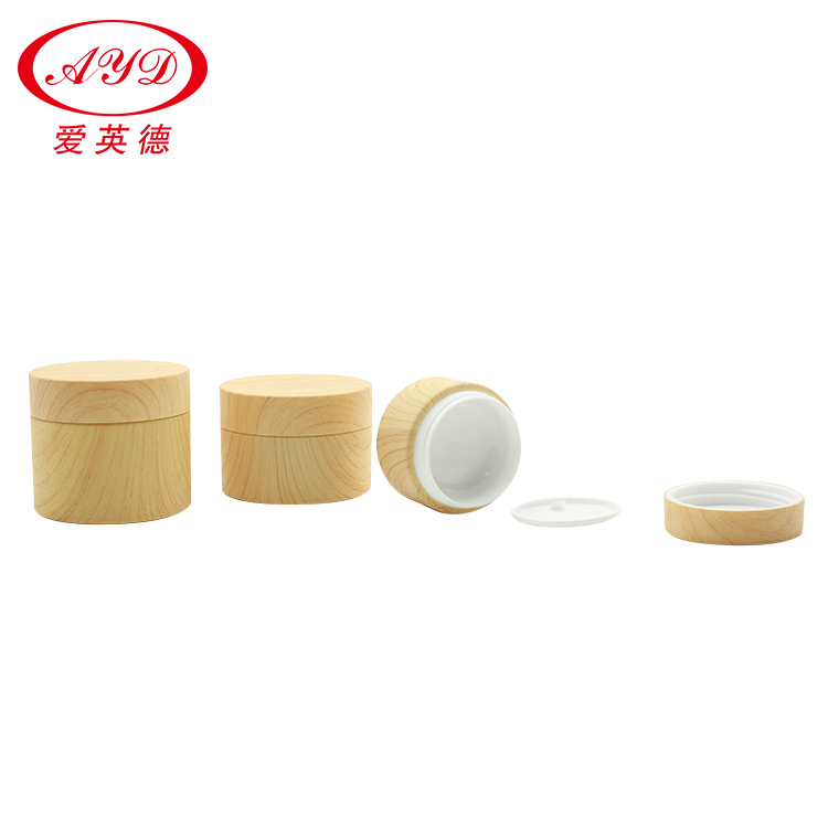 Senior Series Bamboo Wooden PP Cream Jar Body Lotion Pot Customized Printing Logo 10g/20g/30g/50g/100g/150g/200g/250g/380g