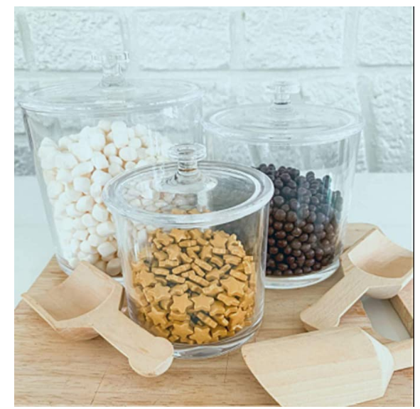 Set of 3 Apothecary Acrylic Jars Plastic Jars Great Home Decor Pieces Apothecary Jars Small Apothecary