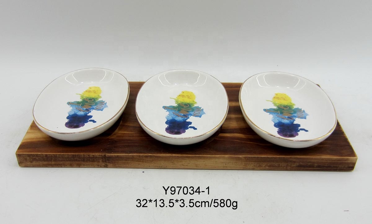 Set of 5 ceramic storage jars with lid and spoon