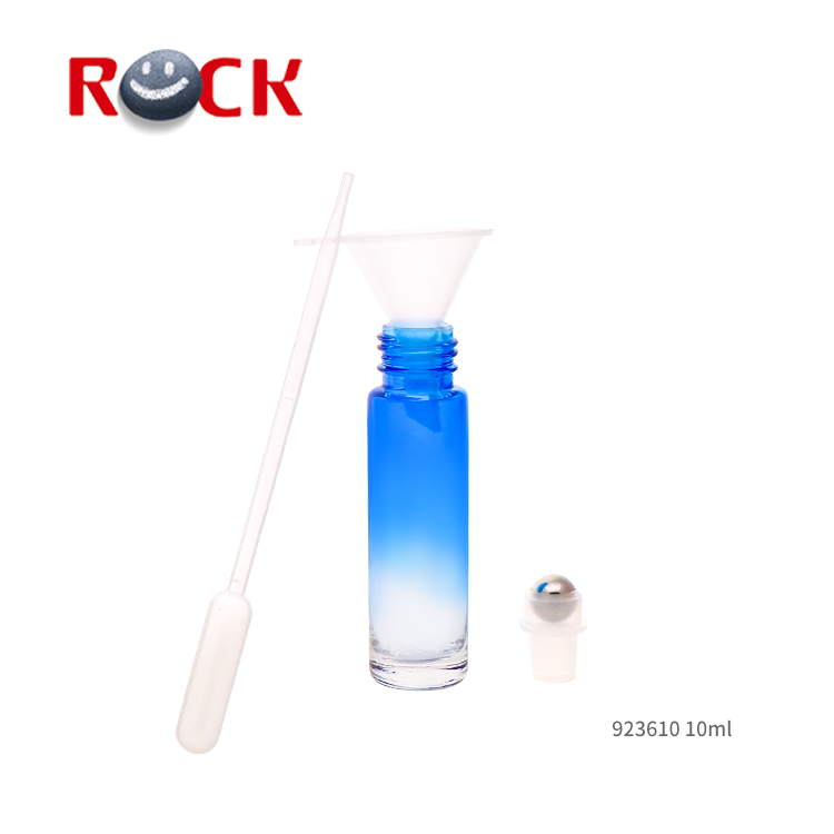 Sets Carton 24pcs 10ml Frosted Glass Roller Bottle with opener and Funnel for Essential Oil