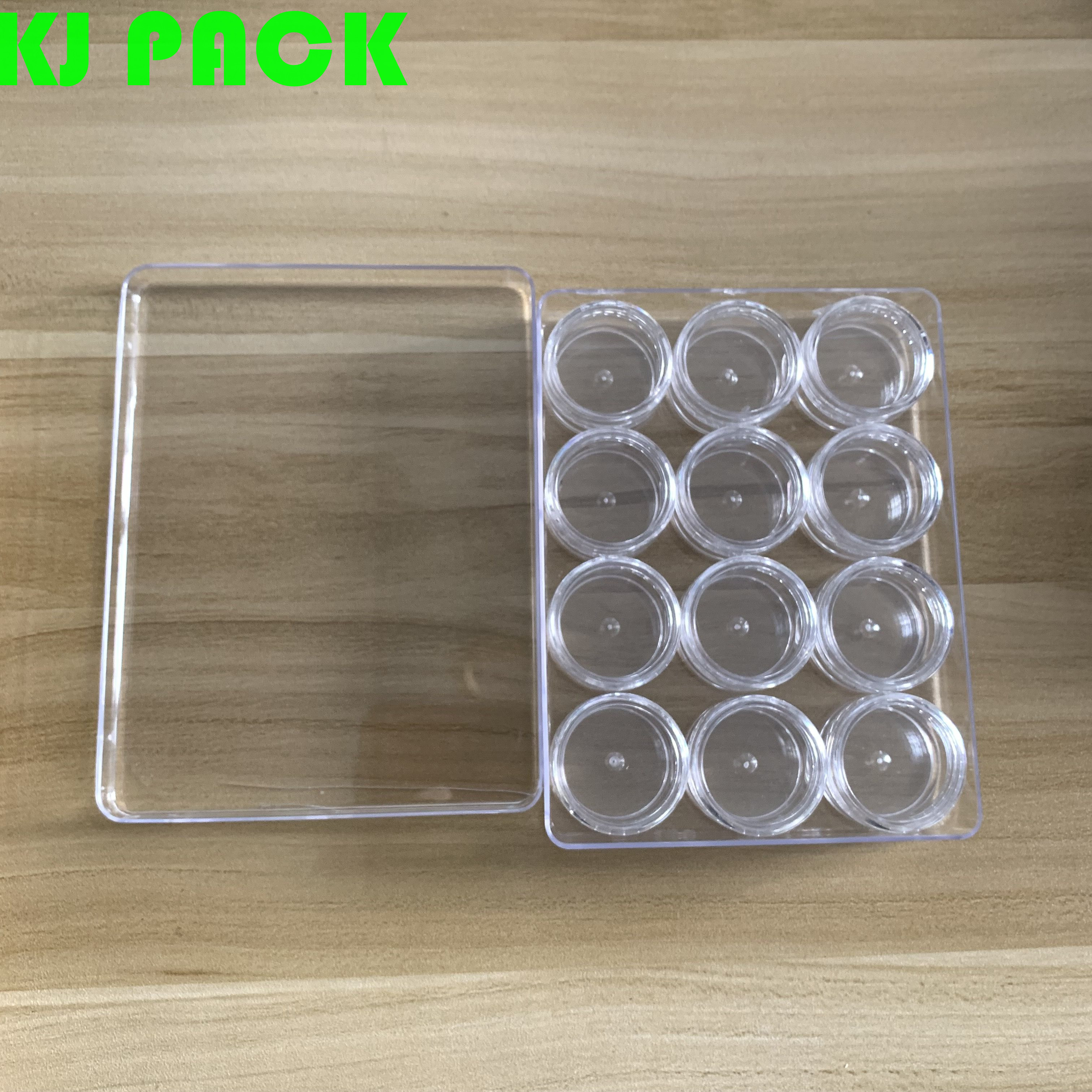 Sets of Clear Empty 5 Gram Plastic Cream Pot Jars,10g Cosmetic Containers With Lids