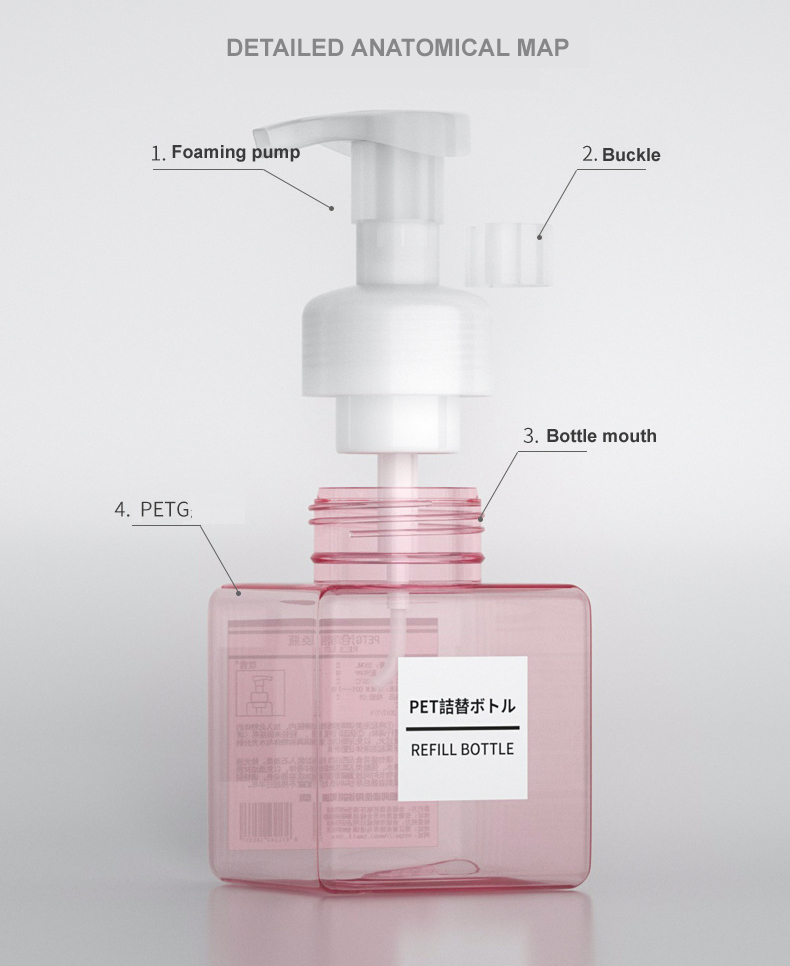 Shampoo soap dispenser pump bottle in stock