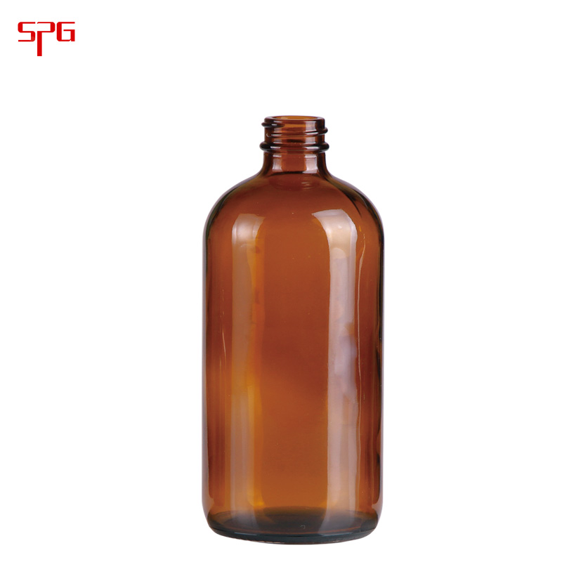 Shandong Pharmaceutical amber glass bottles manufacturer boston round bottle 1/2oz 1oz 2oz 4oz 8oz 16oz