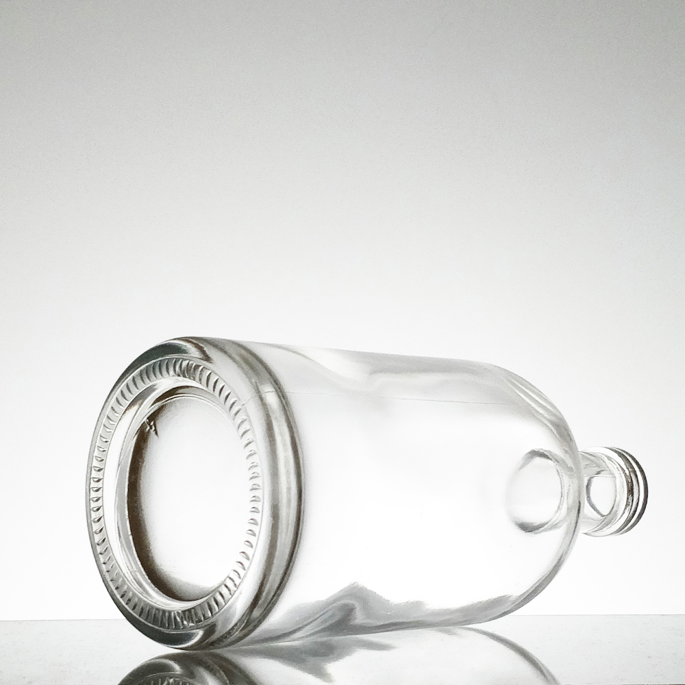 Shandong RSG T Cork Top Cylinder Round Shape 75cl White Clear Super Flint Empty Custom Liquor Round 750ml Glass Bottles