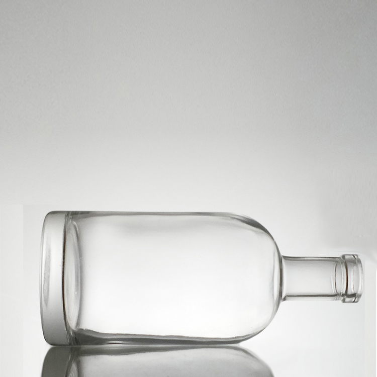 Shandong RSG T Cork Top Cylinder Round Shape 75cl White Clear Super Flint Empty Custom Liquor Round 750ml Glass Bottles