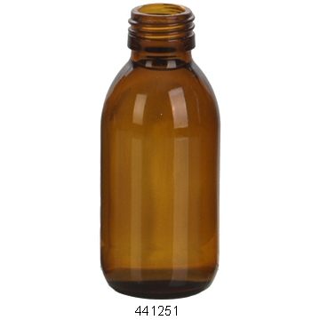 Shandong pharmaceutical empty amber and clear syrup glass bottles manufacturer 100ml 125ml 150ml 500ml