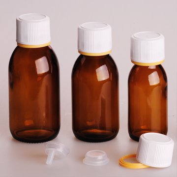 Shandong pharmaceutical empty amber and clear syrup glass bottles manufacturer 100ml 125ml 150ml 500ml