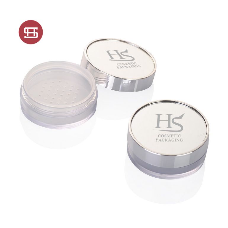 Shantou manufacturer cosmetic packaging loose powder jar sifter