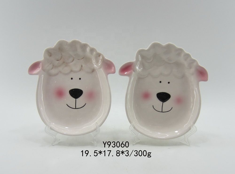 Sheep Shape Cookie Jar Ceramic Food Containers Candy Jar for Kitchen Wedding Party