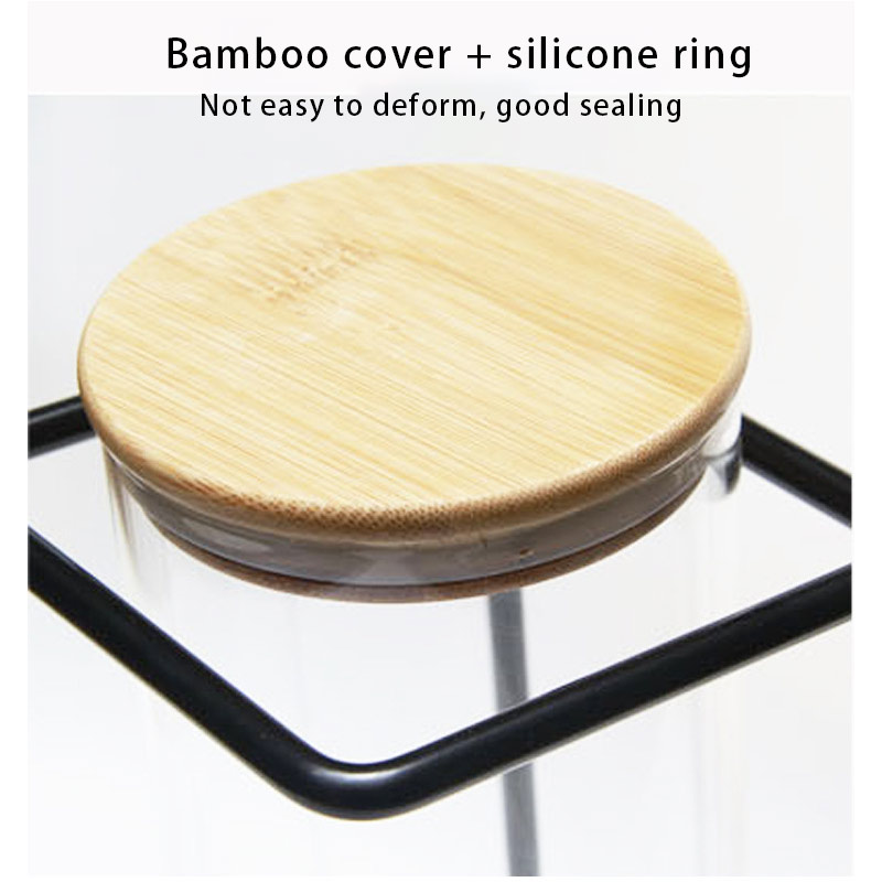 Shelves and wooden covers seal the glass storage tanks