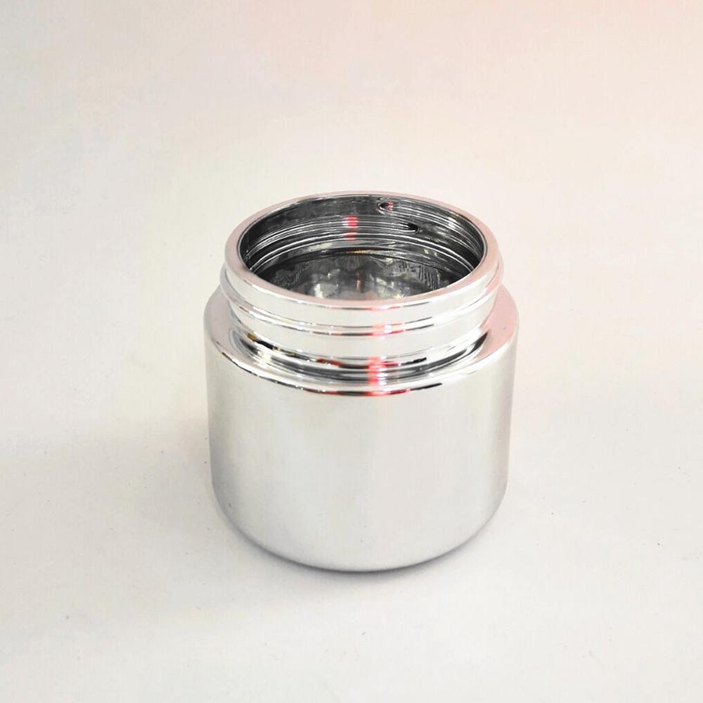 Shiny Gold Glass jar With Gold Child Resistant Screw Metal Lid Bright Sliver Child Proof Cap concentrate bottle packaging