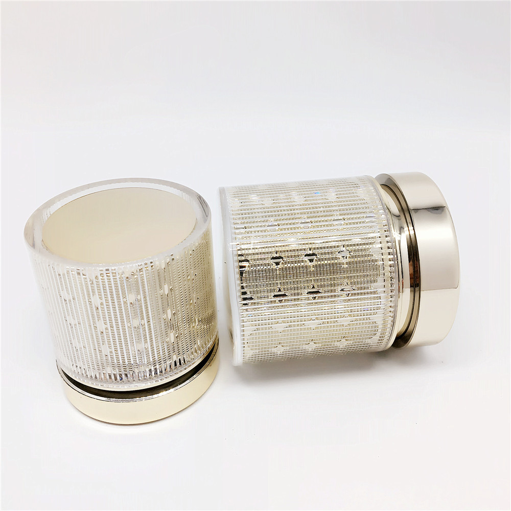 Shiny gold large cap luxury 30g 50g eye cream container jar