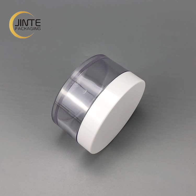 Short Lead Time 2019 Hot Selling Cosmetic Packaging 150ml PETG jar Clear Plastic Jar with White Cap