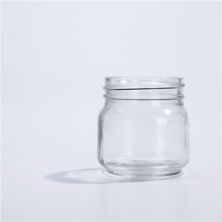 Short fat 2 tier glass jar jam glass jar 50ml Easy Open End 5oz designer glass jars