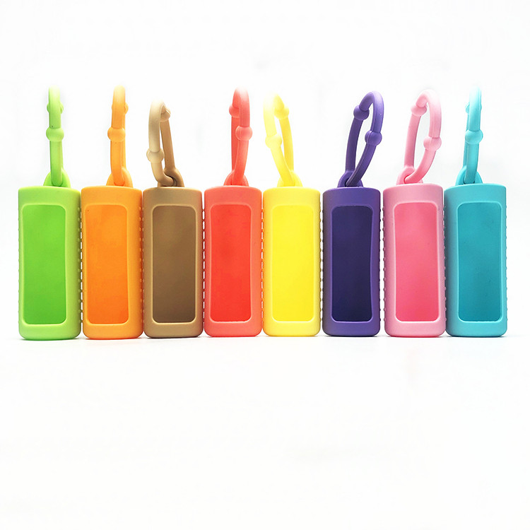 Silicone Protective Carrying Holder Case 10ml Essential Oil Bottle Case Cover Storage Personal Care Screw Cap Hot Stamping