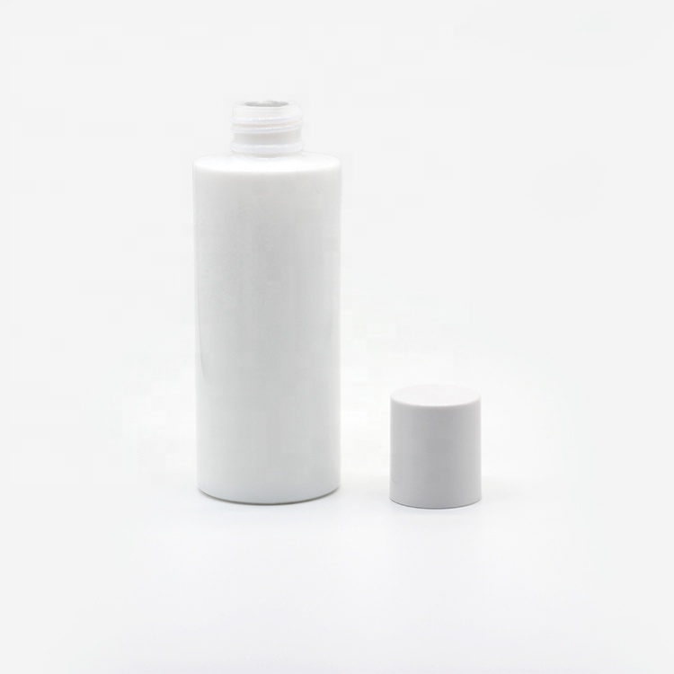 Silk screen printing luxury opal glass bottle lotion skin care cosmetics packaging