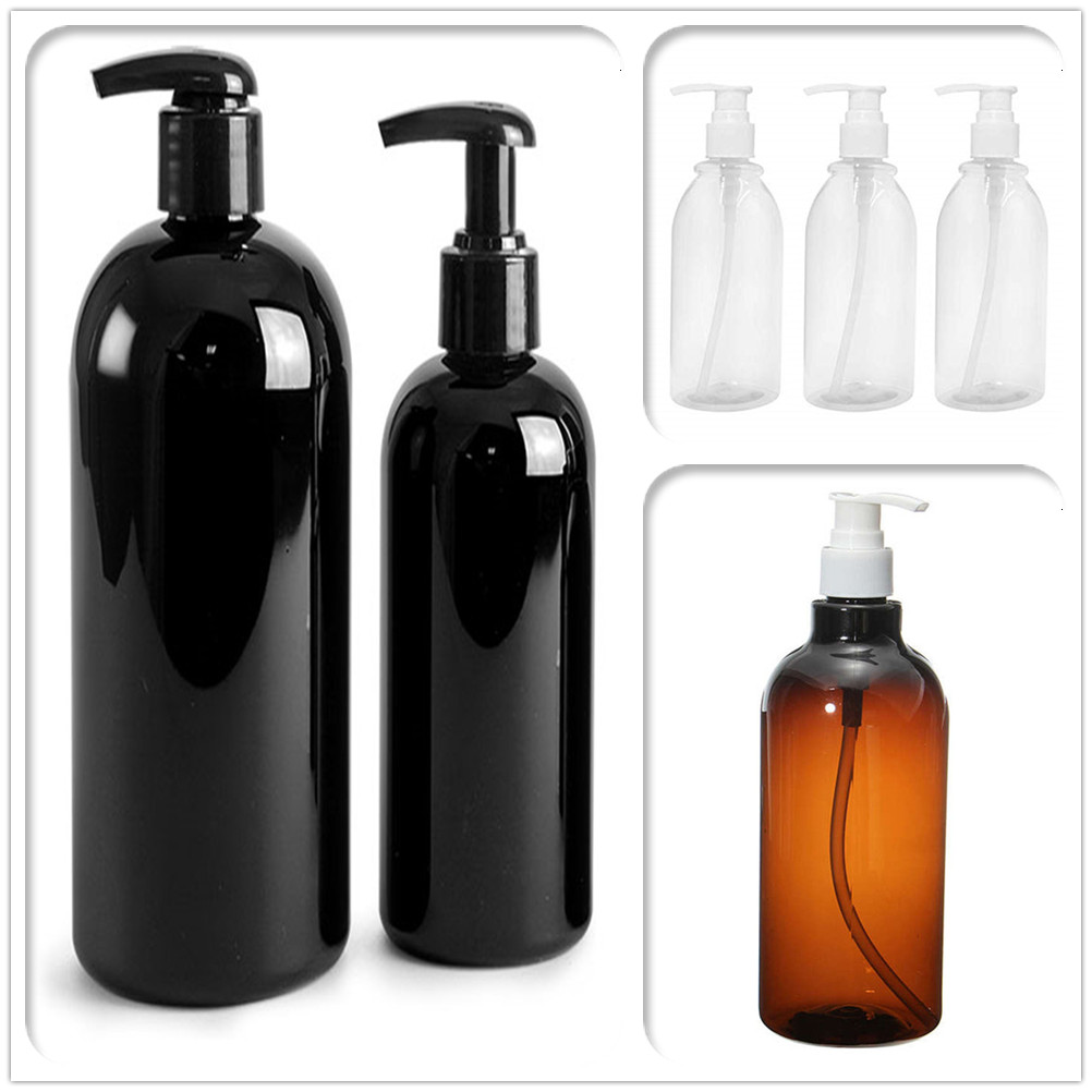 Silk screening printing 200ml 250ml 500ml round shoulder hdpe pet bottles with pump for shampoo containers and body lotion