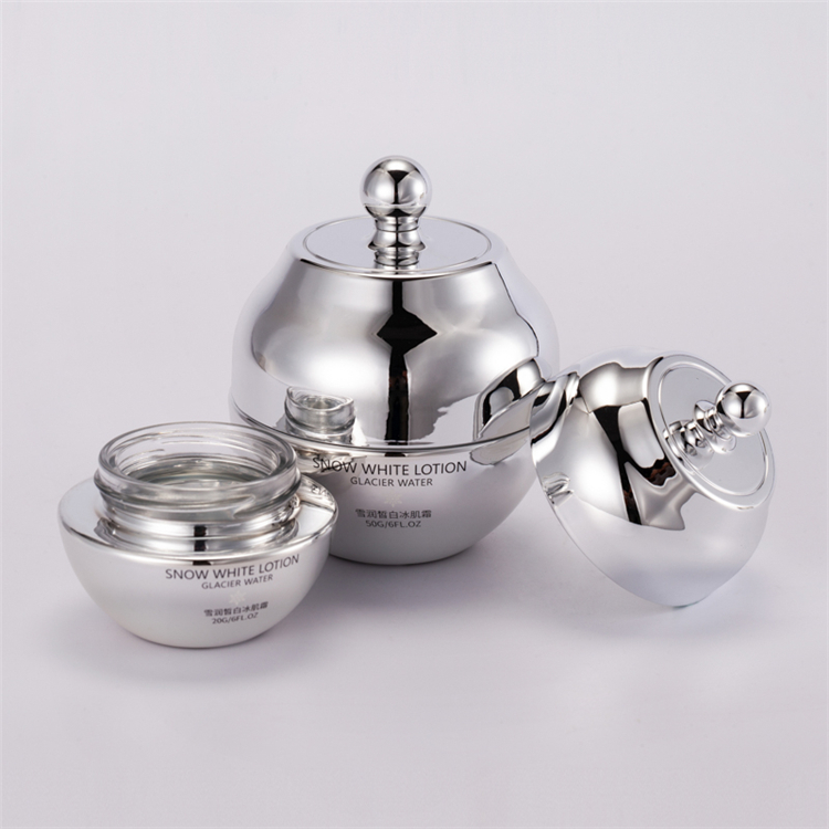 Silver 30g 50g 30ml 50ml 100ml 120ml Luxury Lotion Bottles Skin Care Glass Set Jars Bottles