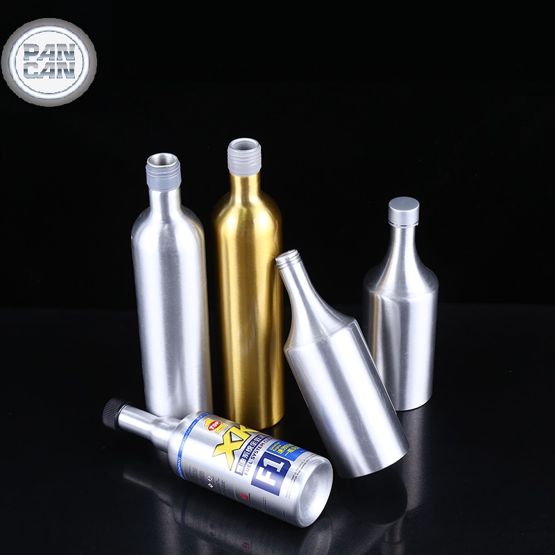 Silver Aluminium Bottle Empty Bottles 50ml 100ml 200ml 300ml 400ml 500ml Aluminium Aluminum Wine Screw Cap Chemical
