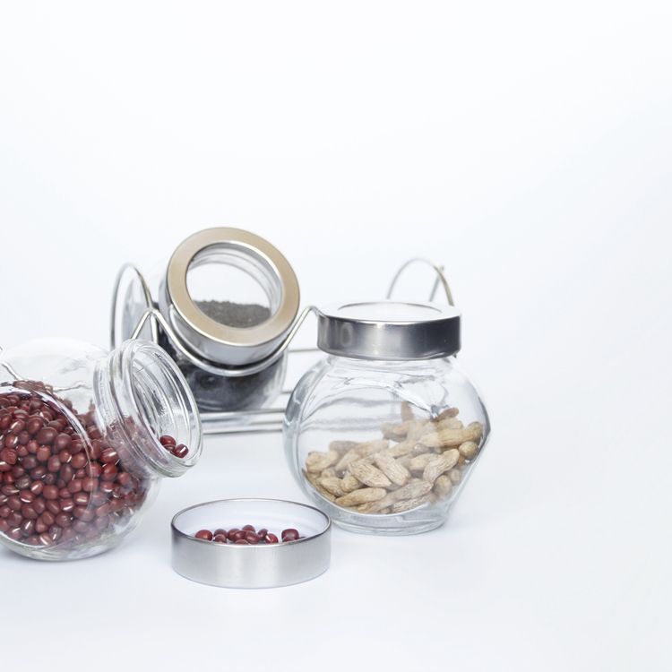 Simple And Fashionable Seasoning Jar Kitchen Storage Bottle Seasoning Sorting And Sorting Glass Jar
