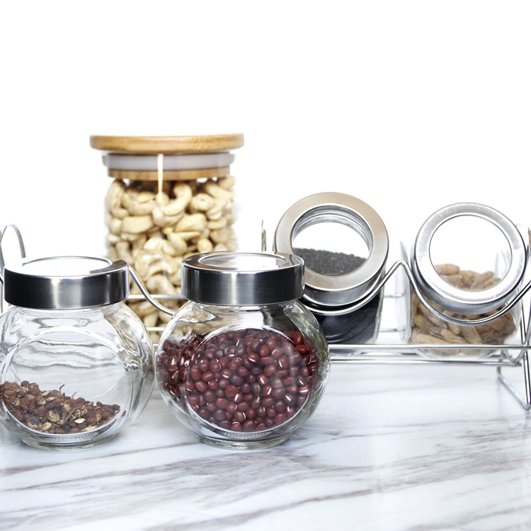 Simple And Fashionable Seasoning Jar Kitchen Storage Bottle Seasoning Sorting And Sorting Glass Jar