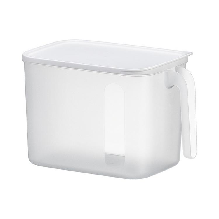 Simple and transparent food cabinet sealed storage box moisture-proof and dust-proof with handle debris storage storage box