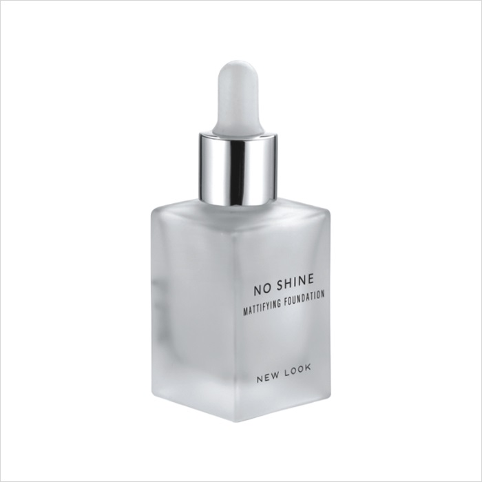 Simple design cosmetic Square Frosted Clear White Rectangular Glass Bottle 30 ml skincare dropper bottle