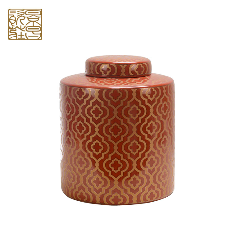 Simple fashion now home decorations ceramic jar