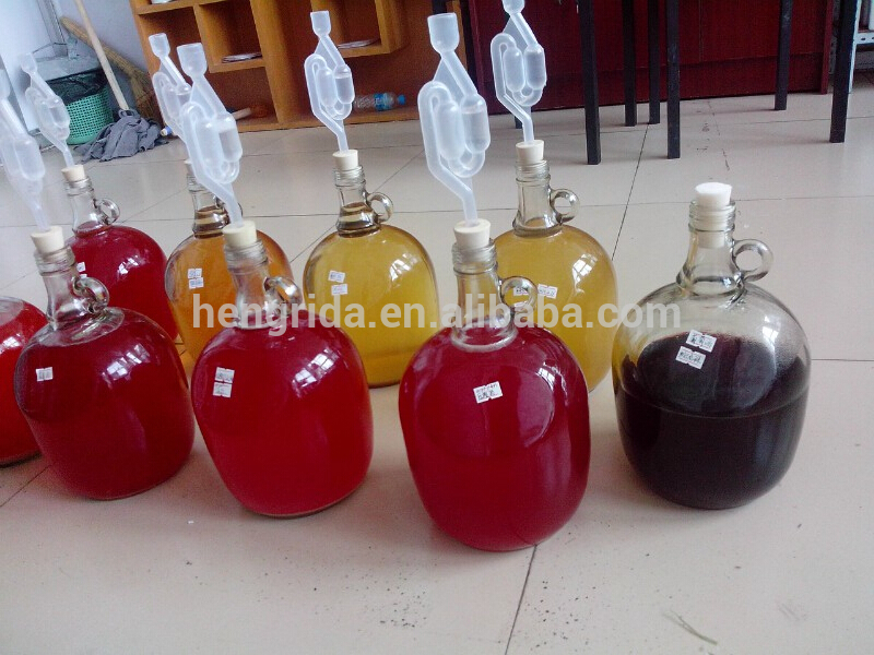 Single Ear Glass Growler Bottle 500ml 1000ml 1500ml 2000ml 3000ml 4000ml 5000ml custom jar glass for skin care