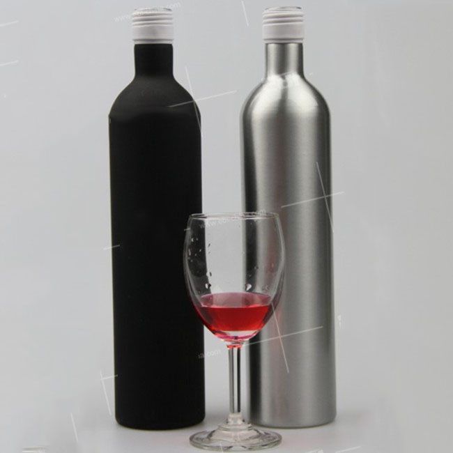 Skillful manufacture aluminum whiskey bottle 750ml