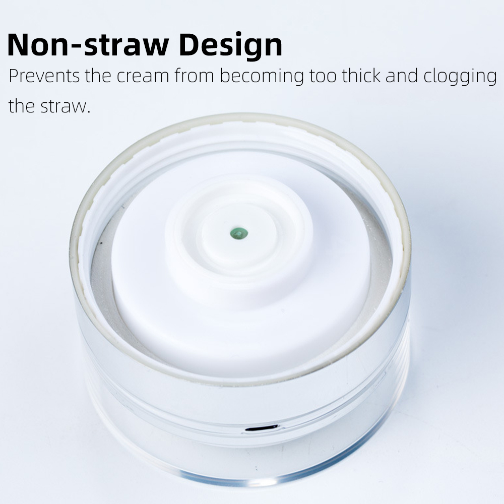 Skin Care 15g 30g 50g White Plastic Cosmetic Airless Pump Cream Jar