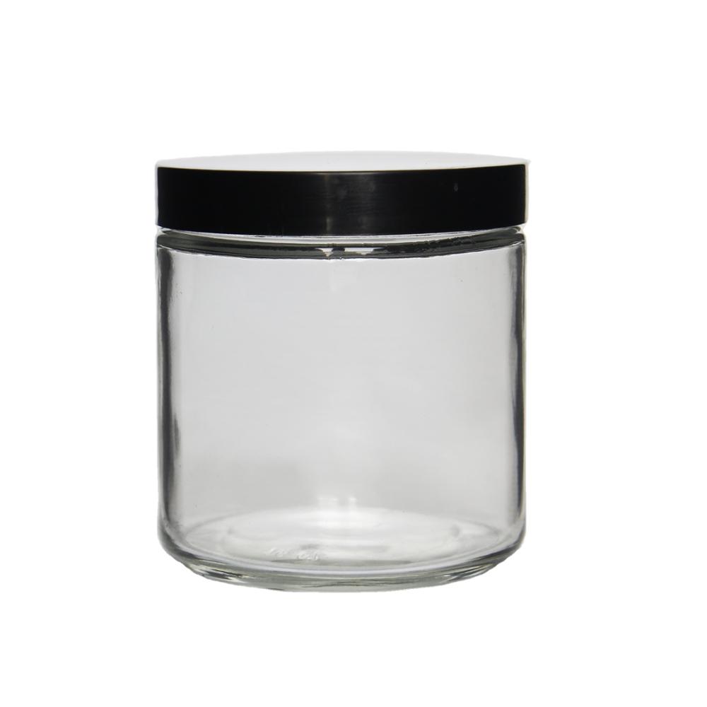 Skin Care Clear Empty Glass Body Scrub Jars Body Butter Jars Container