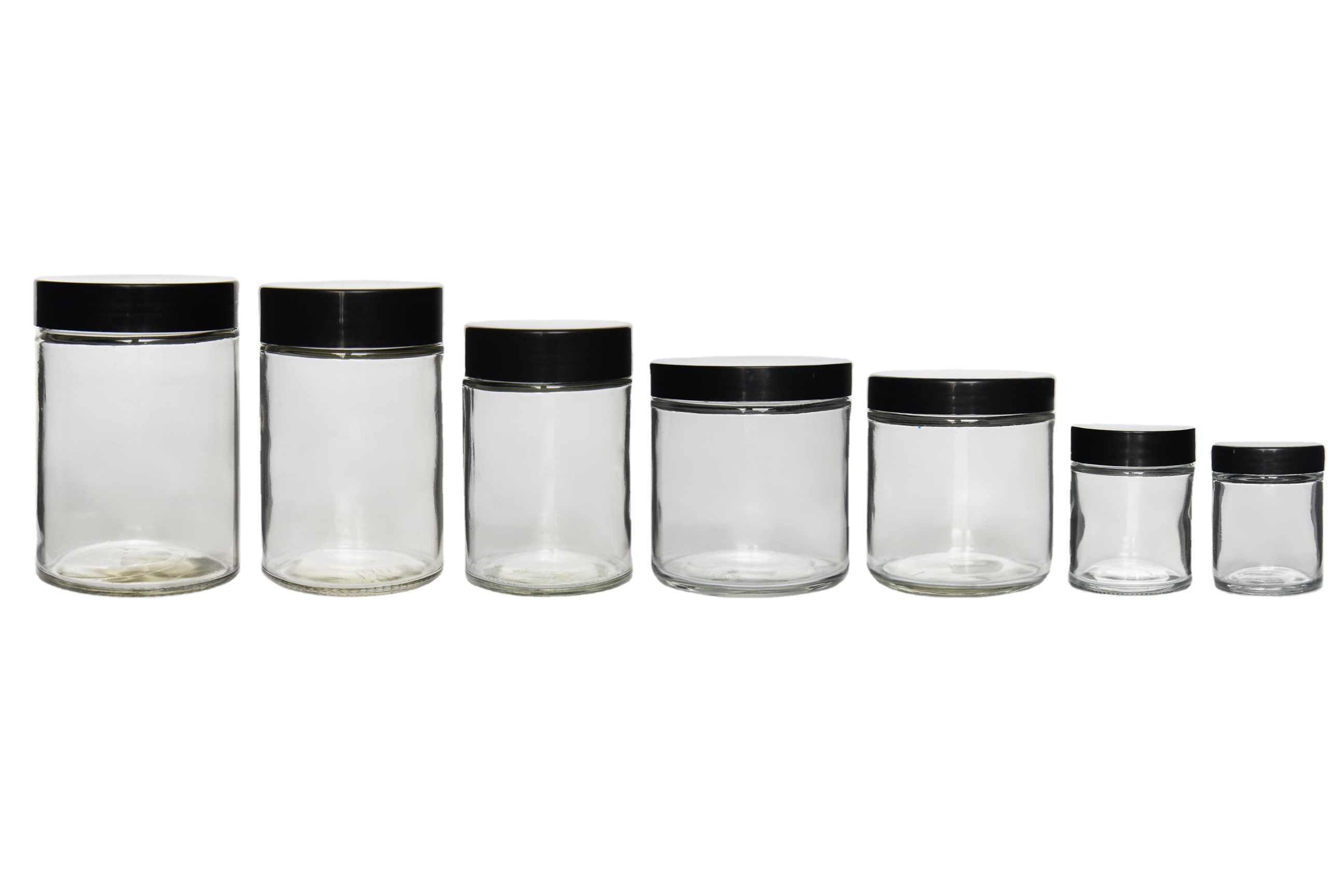 Skin Care Clear Empty Glass Body Scrub Jars Body Butter Jars Container