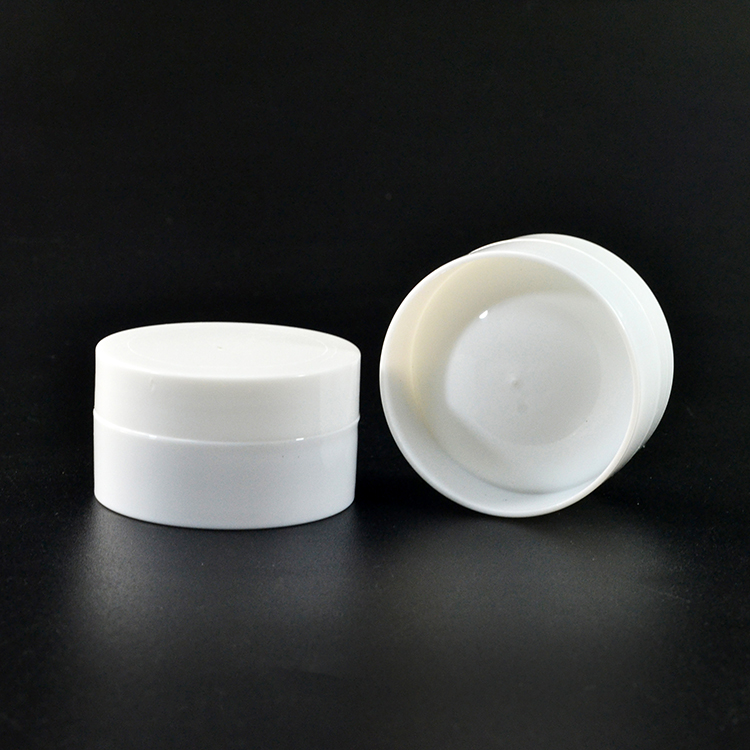 Skin Care Cosmetic containers 3g 5g 10g 30g 50g 100g white clear round PP plastic cream jar