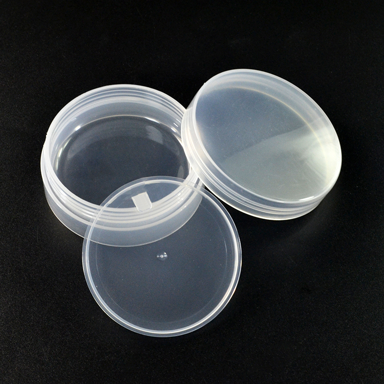Skin Care Cosmetic containers 3g 5g 10g 30g 50g 100g white clear round PP plastic cream jar
